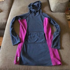 Melanzana Micro Grid Fleece Dress